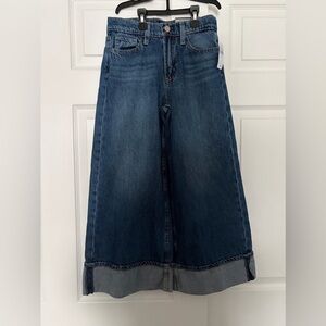 Gap Girls Boho Oversized Wide Leg Mid Rise Adjustable Waist Jeans Size 8 NWT